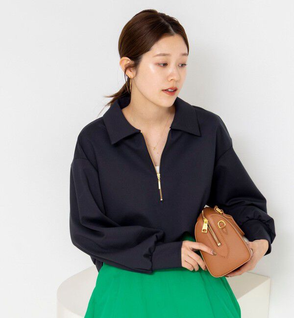 NOLLEY'S「ウォッシャブルダンボール襟付きプルオーバー」|スウェット・ジャージ|