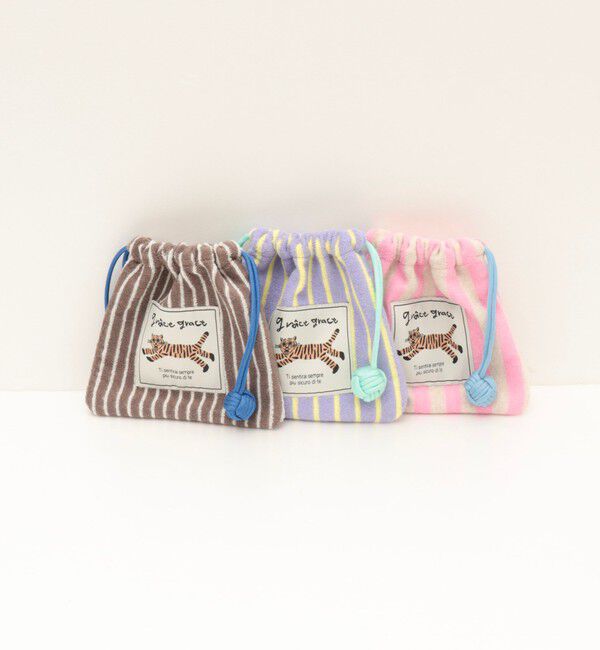 grace grace「【grace grace/グラスグラス】グラスケパイルキンチャクポーチ」|ポーチ|