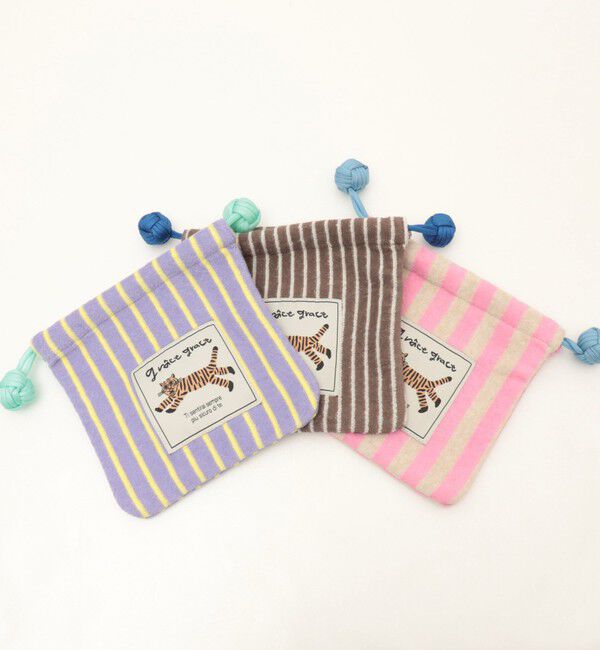 grace grace「【grace grace/グラスグラス】グラスケパイルキンチャクポーチ」|ポーチ|