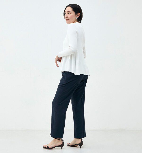 NOLLEY'S sophi「《セットアップ対応》ウォッシャブルブリーザブルシャンブレーセミワイドパンツ」|その他|