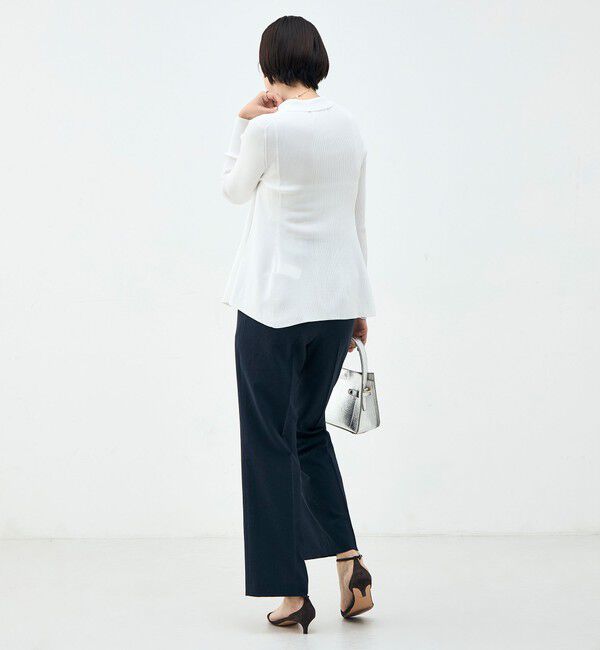 NOLLEY'S sophi「《セットアップ対応》ウォッシャブルブリーザブルシャンブレーセミワイドパンツ」|その他|
