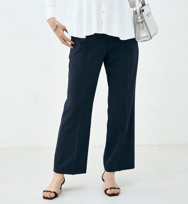 NOLLEY'S sophi「《セットアップ対応》ウォッシャブルブリーザブルシャンブレーセミワイドパンツ」|その他|