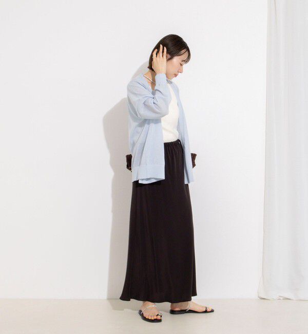NOLLEY'S「フィブリルタフタサイドリボンバイヤススカート」|スカート|