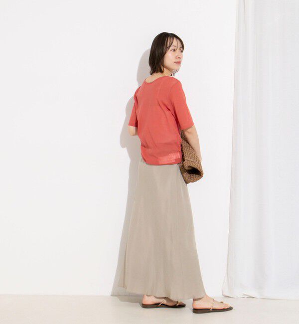 NOLLEY'S「フィブリルタフタサイドリボンバイヤススカート」|スカート|