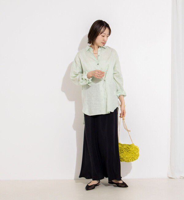 NOLLEY'S「フィブリルタフタサイドリボンバイヤススカート」|スカート|