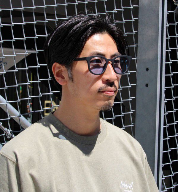 GLOSTER「【GLOSTER/グロスター】マット加工 フラットサングラス カラーレンズ」|サングラス|