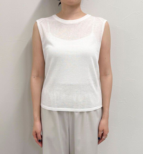 fredy emue「リネン混ノースリーブニットプルオーバー」|タンクトップ|
