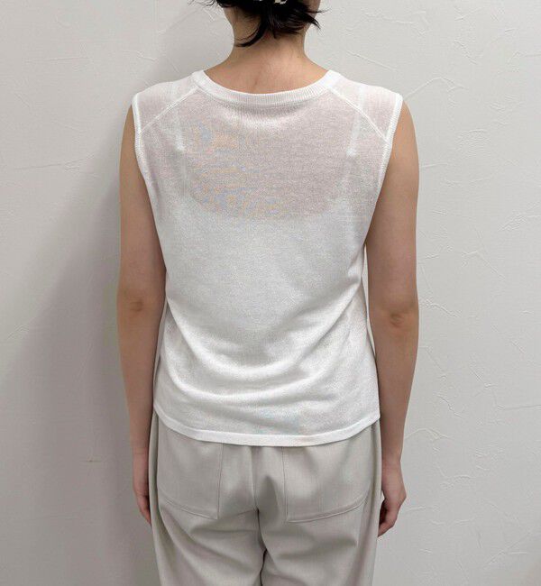 fredy emue「リネン混ノースリーブニットプルオーバー」|タンクトップ|