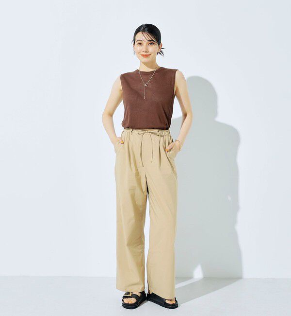 fredy emue「リネン混ノースリーブニットプルオーバー」|タンクトップ|