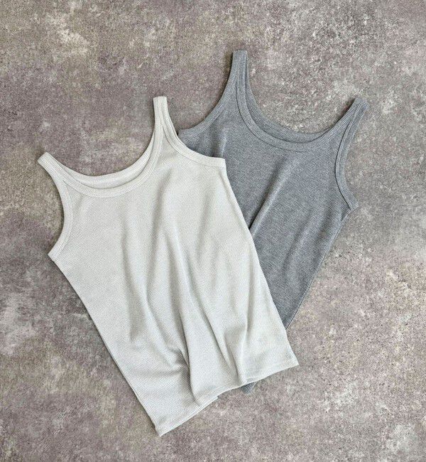 fredy emue「ラメリブタンクトップ」|タンクトップ|