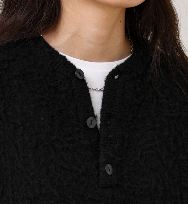 GLOSTER「【モヘアタッチ/ユニセックス対応】ヘンリーネックプルオーバーニット」|ニット・セーター|