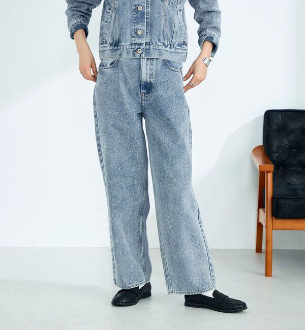fredy emue「《セットアップ対応》ワイドテーパードデニムパンツ」|デニム|