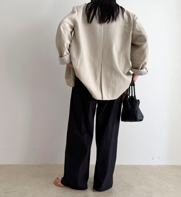 fredy emue「コットンナイロンタックギャザーパンツ」|チノ|