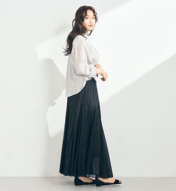 fredy emue「LINEN100 クロップドシャツ」|シャツ・ブラウス|