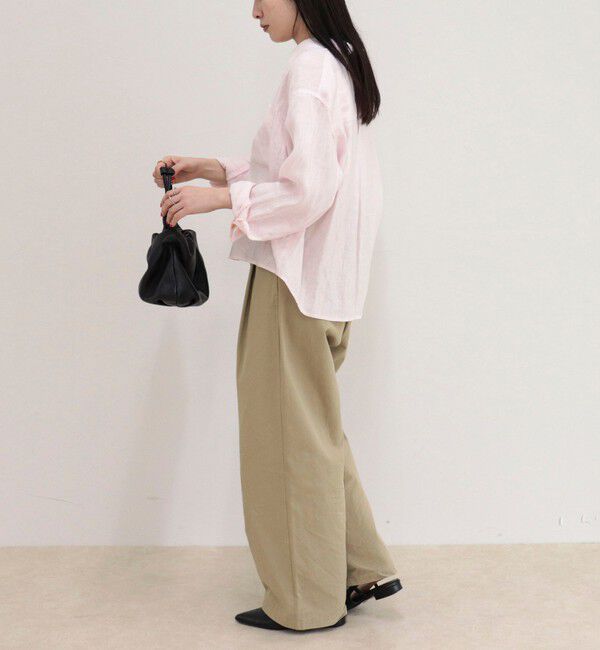 fredy emue「LINEN100 クロップドシャツ」|シャツ・ブラウス|