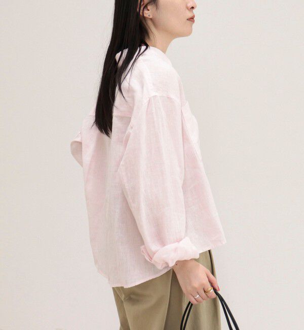 fredy emue「LINEN100 クロップドシャツ」|シャツ・ブラウス|