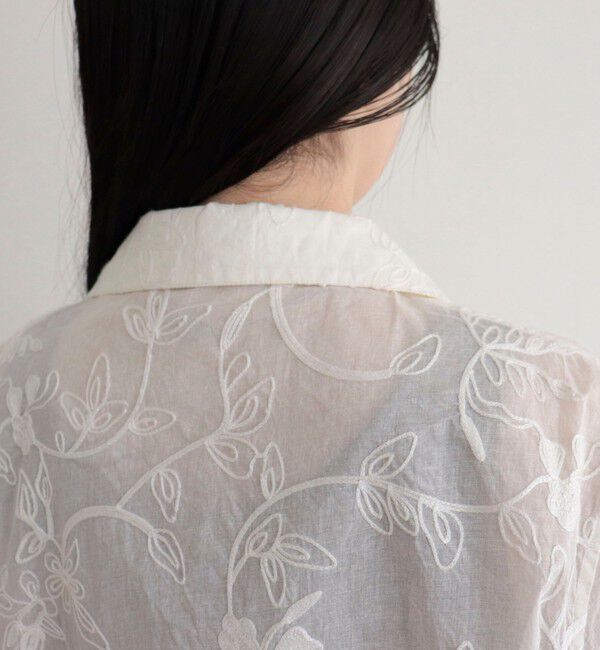 fredy emue「【MADE IN INDIA】シアー刺繍ジャケット」|テーラードジャケット|