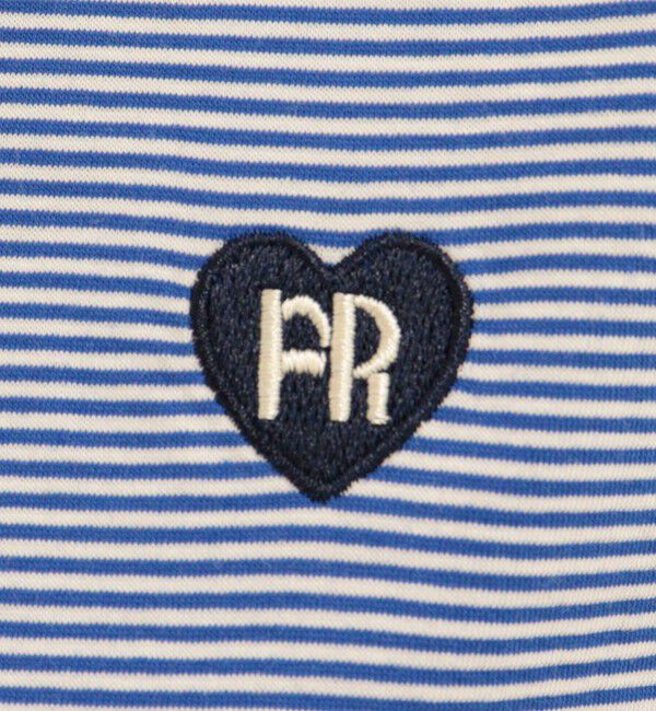 fredy emue「【昨年大人気！待望の再登場】ハートFR刺しゅうヘンリーネックTシャツ」|Tシャツ・カットソー|