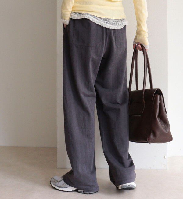 fredy emue「リネン混ハイゲージセンターシームパンツ」|チノ|