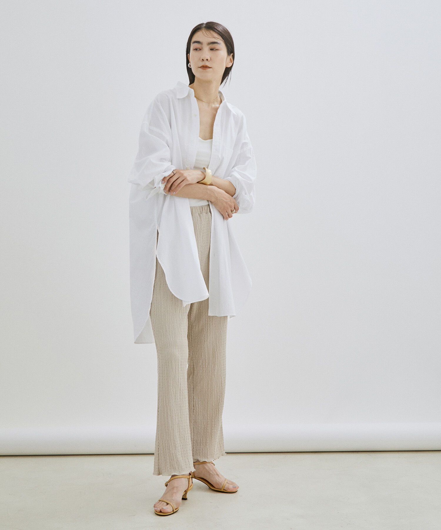 SALON adam et rope'「【WEB限定】【セットアップ対応】ラッセルシャーリングイージーパンツ」|その他|