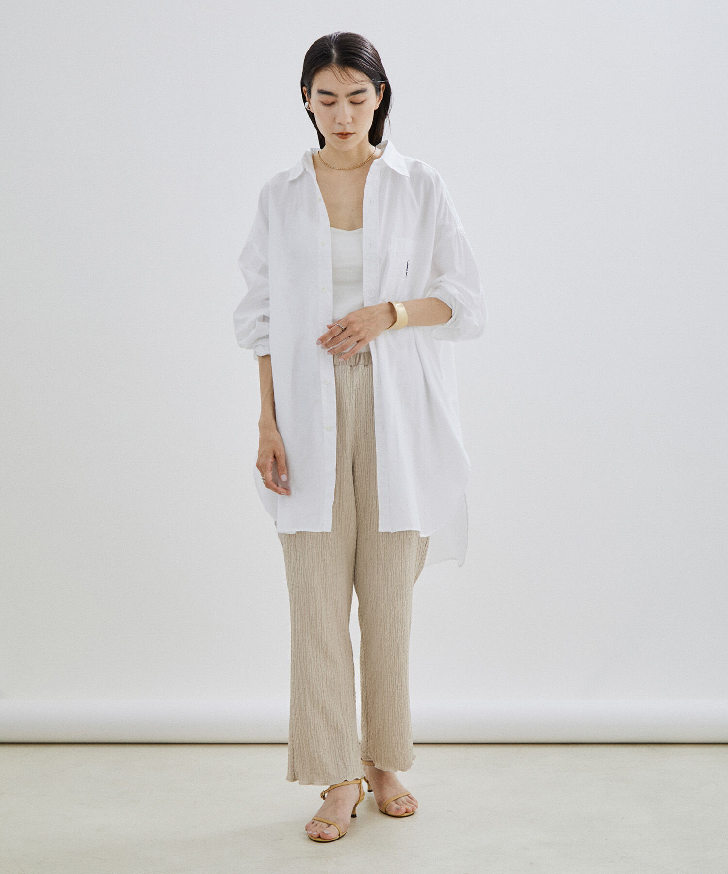 SALON adam et rope'「【WEB限定】【セットアップ対応】ラッセルシャーリングイージーパンツ」|その他|