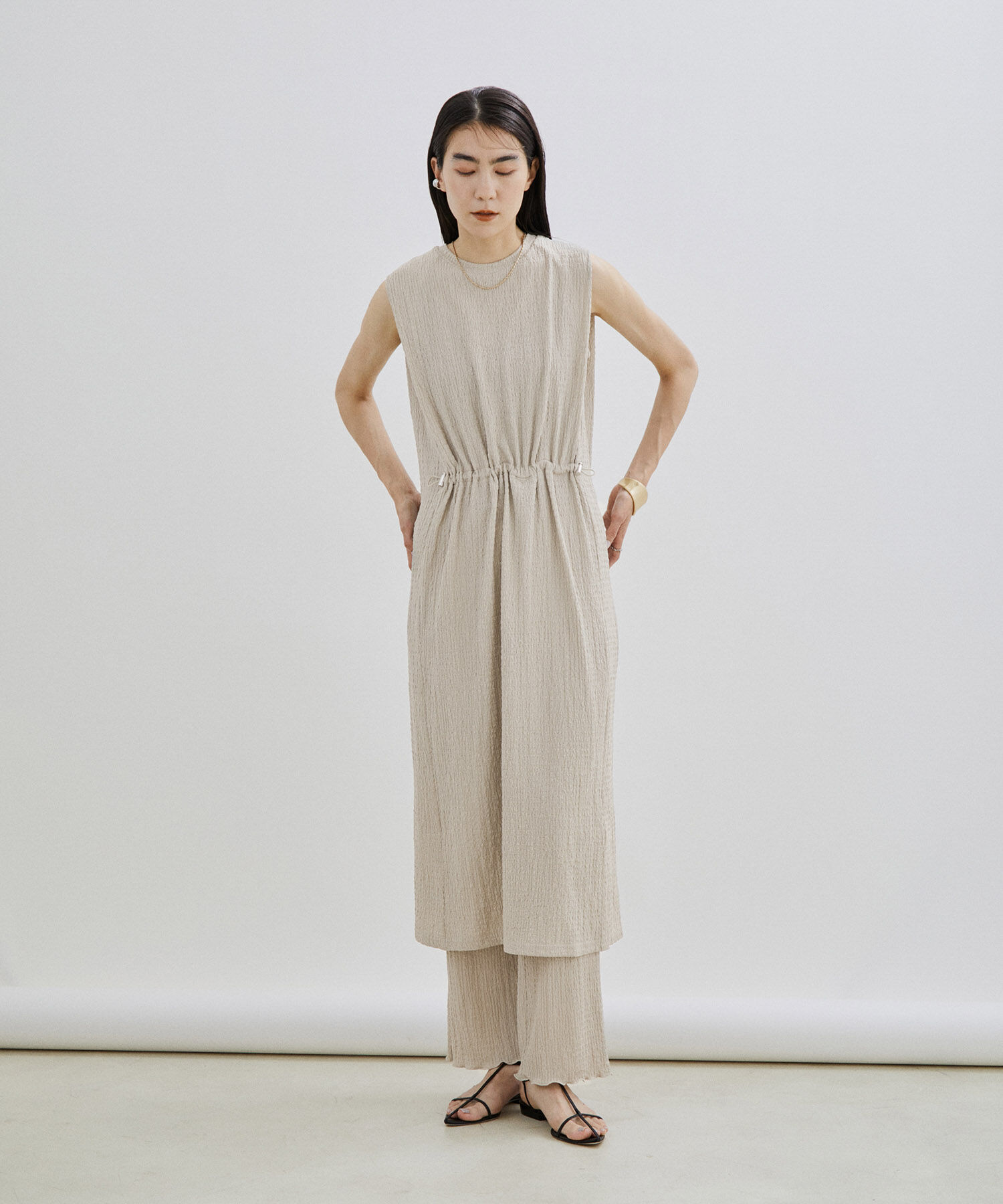 SALON adam et rope'「【WEB限定】【セットアップ対応】ラッセルシャーリングイージーパンツ」|その他|