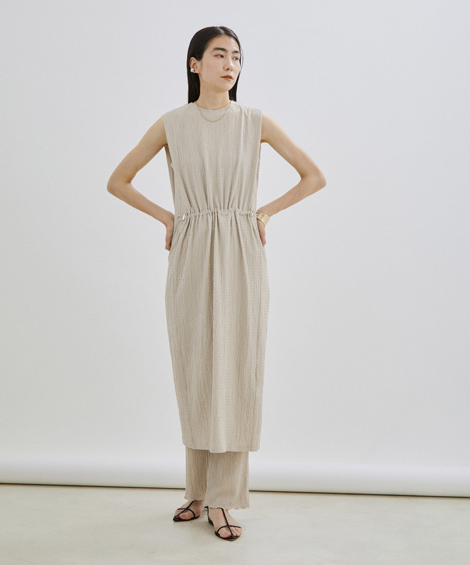 SALON adam et rope'「【WEB限定】【セットアップ対応】ラッセルシャーリングイージーパンツ」|その他|