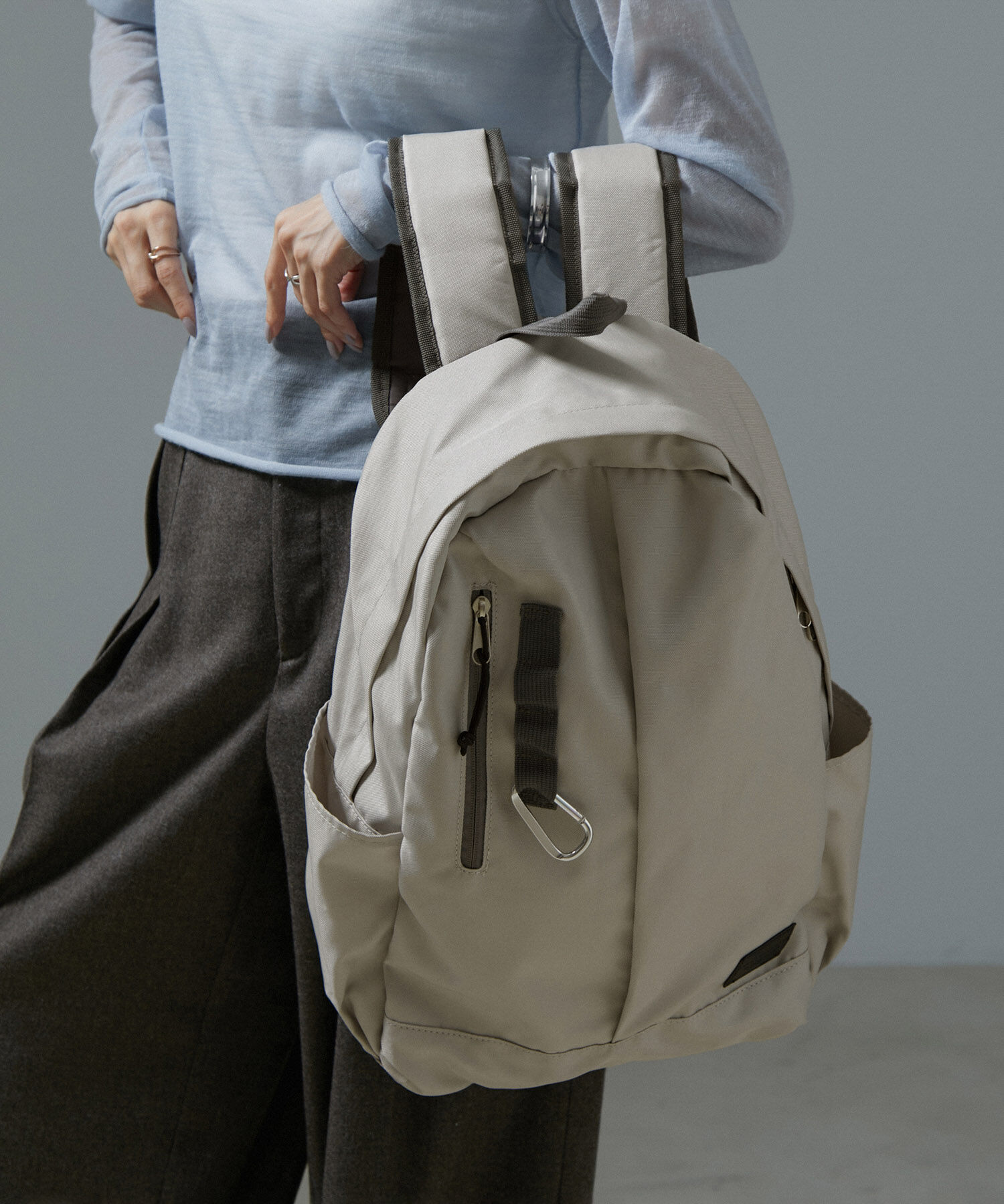 SALON adam et rope'「[新色追加！]【WEB限定】[ショルダーバッグ付き・ユニセックスで使える・軽量]マザーズリュック3」|リュック|グレー系(09)