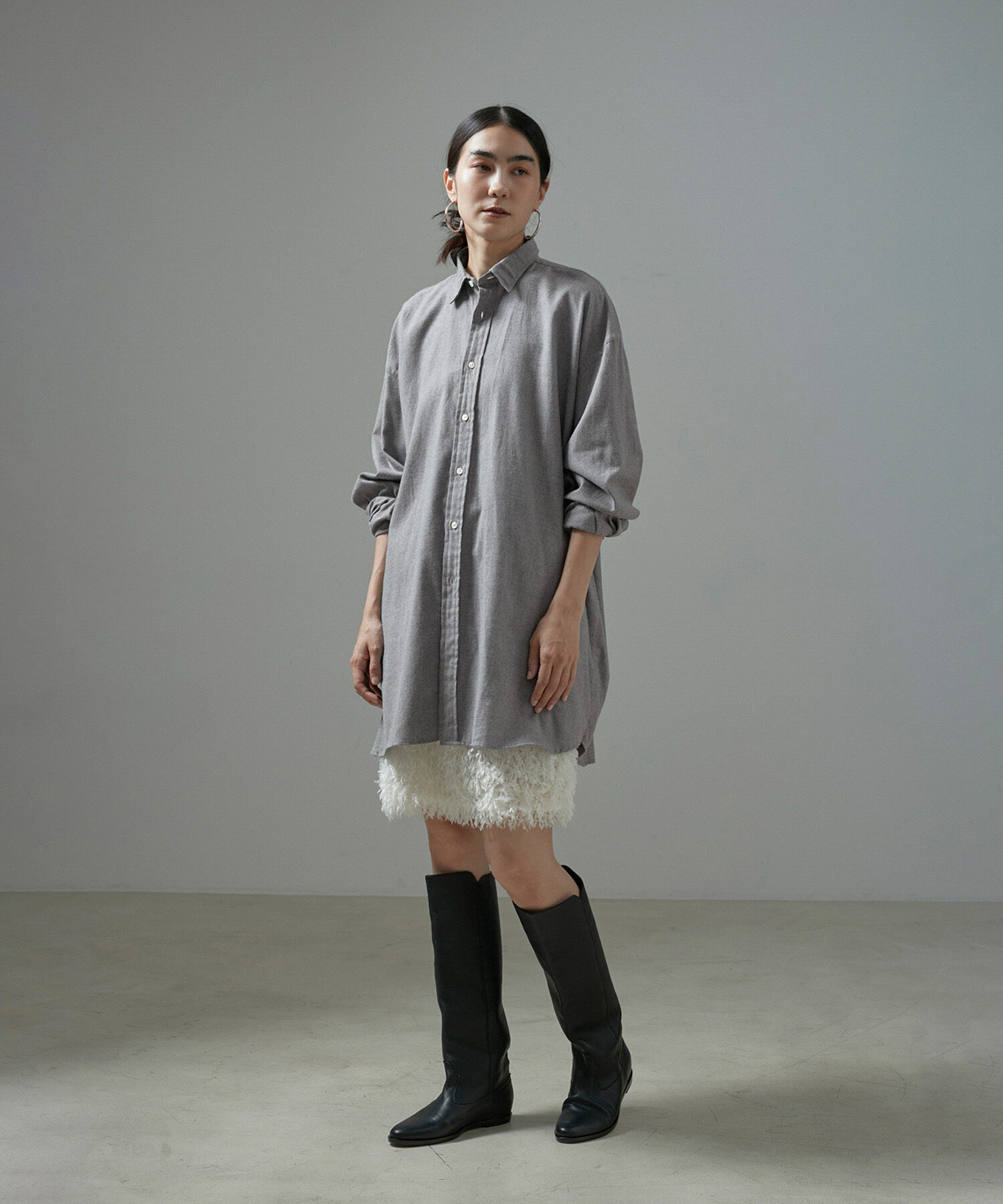 SALON adam et rope'「フェザーレイヤードスカート/ミニスカート【洗える】」|スカート|