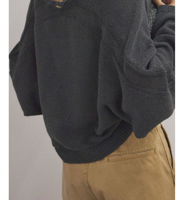 SALON adam et rope'「ペーパーヤーンクロップドカーディガン/ボレロ［吸水速乾・洗える］」|カーディガン|