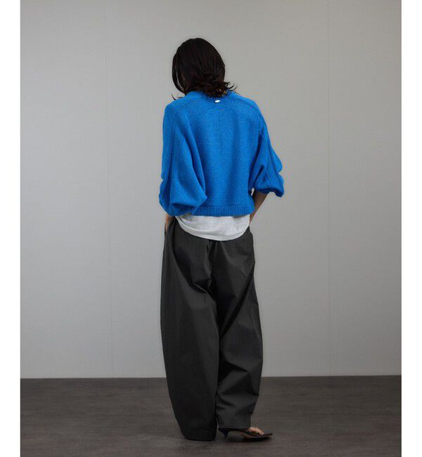 SALON adam et rope'「ペーパーヤーンクロップドカーディガン/ボレロ［吸水速乾・洗える］」|カーディガン|