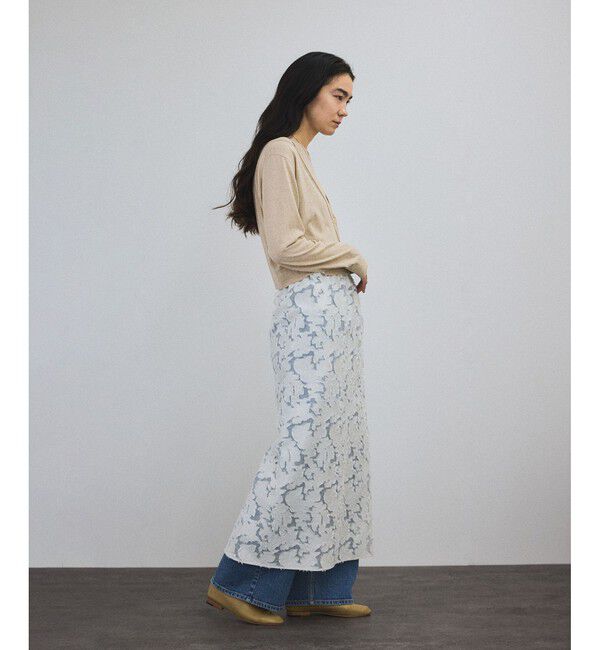 SALON adam et rope'「エルブジャガードスリットナロースカート」|スカート|