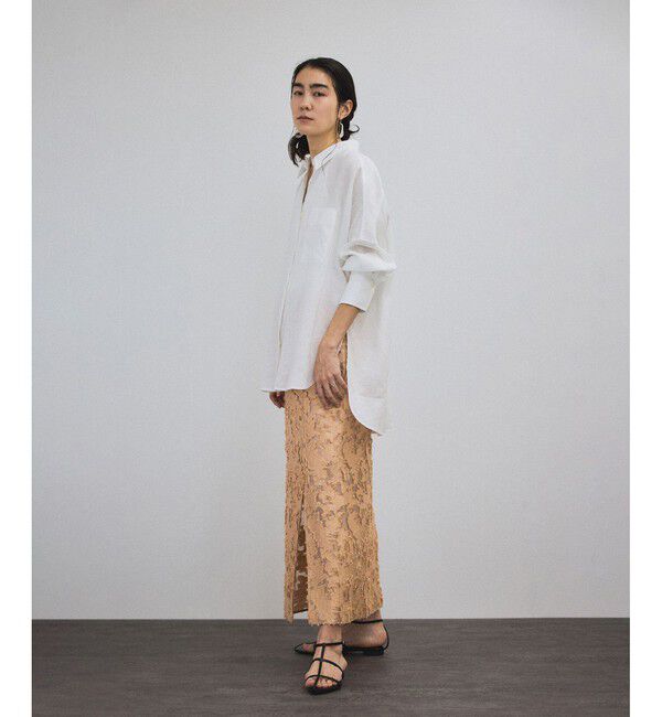 SALON adam et rope'「エルブジャガードスリットナロースカート」|スカート|