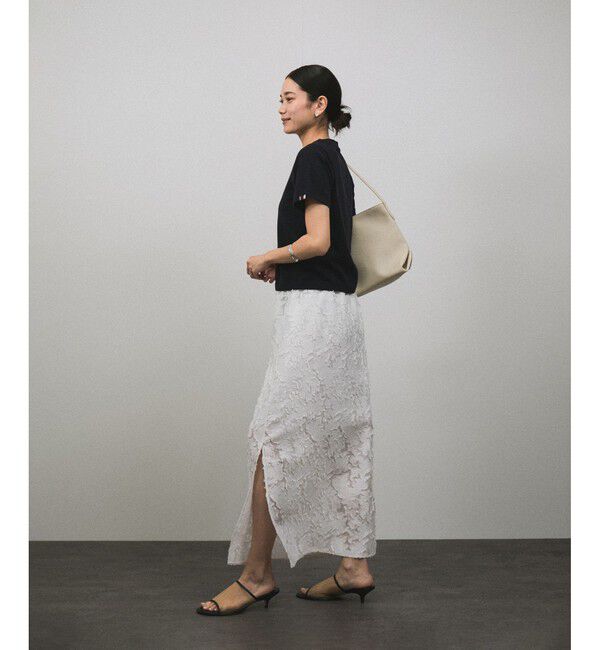 SALON adam et rope'「エルブジャガードスリットナロースカート」|スカート|