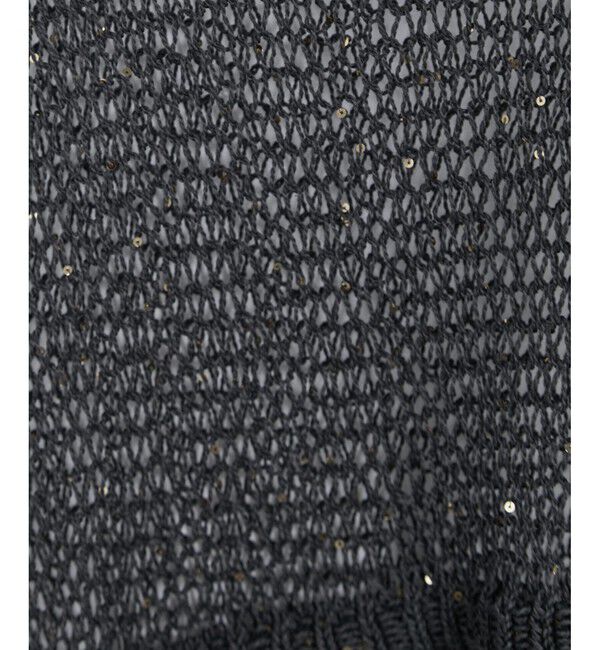 SALON adam et rope'「ギマコットンスパンコールカーディガン」|カーディガン|