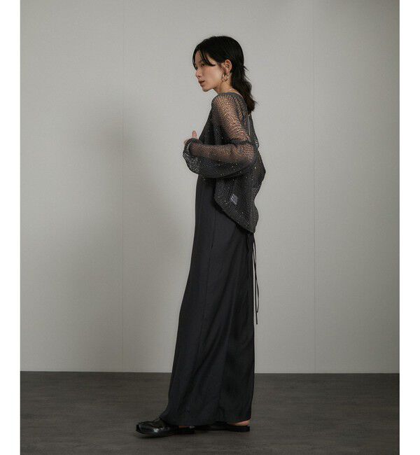 SALON adam et rope'「ギマコットンスパンコールカーディガン」|カーディガン|