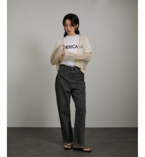 SALON adam et rope'「ギマコットンスパンコールカーディガン」|カーディガン|