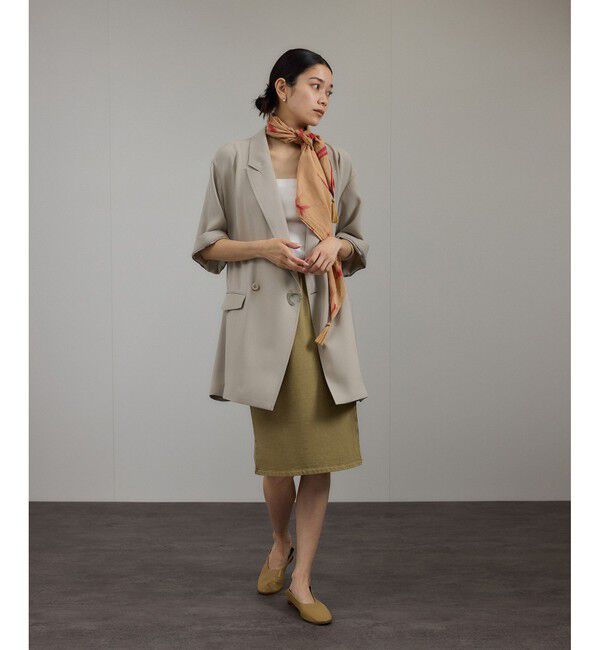 SALON adam et rope'「ガーメントダイ ミニ裏毛ミディスカート」|スカート|