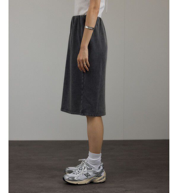 SALON adam et rope'「ガーメントダイ ミニ裏毛ミディスカート」|スカート|
