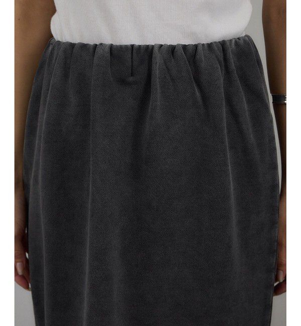 SALON adam et rope'「ガーメントダイ ミニ裏毛ミディスカート」|スカート|