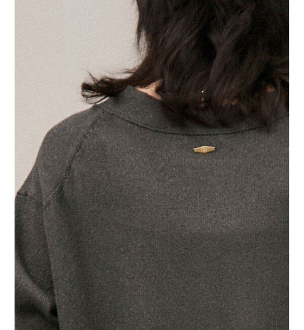 SALON adam et rope'「ペーパーヤーンVネックカーディガン［手洗い可/和紙素材］」|カーディガン|