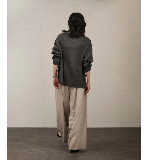 SALON adam et rope'「ペーパーヤーンVネックカーディガン［手洗い可/和紙素材］」|カーディガン|