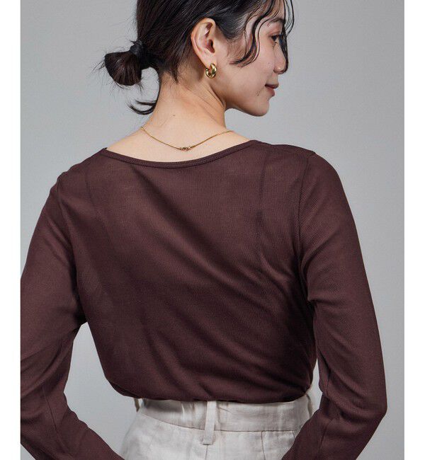 SALON adam et rope'「nu=layer UVクルーネックシアーロンT / セットアップ対応」|Tシャツ・カットソー|