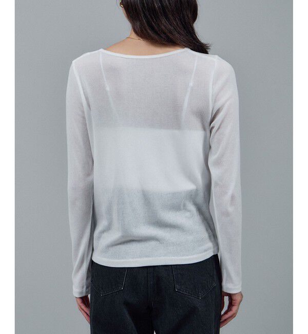 SALON adam et rope'「nu=layer UVクルーネックシアーロンT / セットアップ対応」|Tシャツ・カットソー|