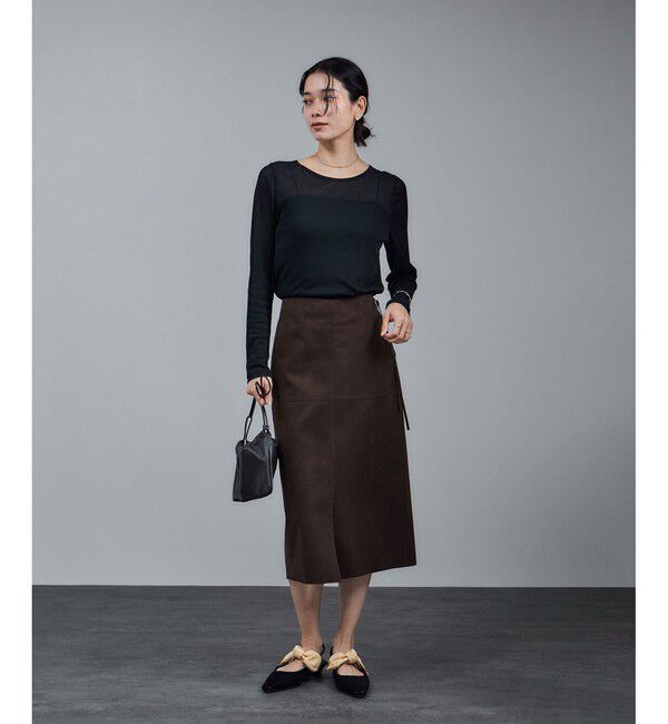 SALON adam et rope'「nu=layer UVクルーネックシアーロンT / セットアップ対応」|Tシャツ・カットソー|