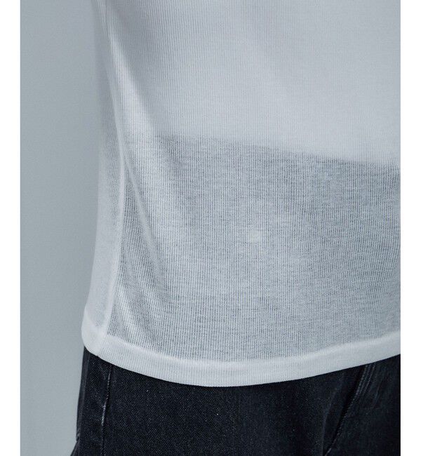 SALON adam et rope'「nu=layer UVクルーネックシアーロンT / セットアップ対応」|Tシャツ・カットソー|