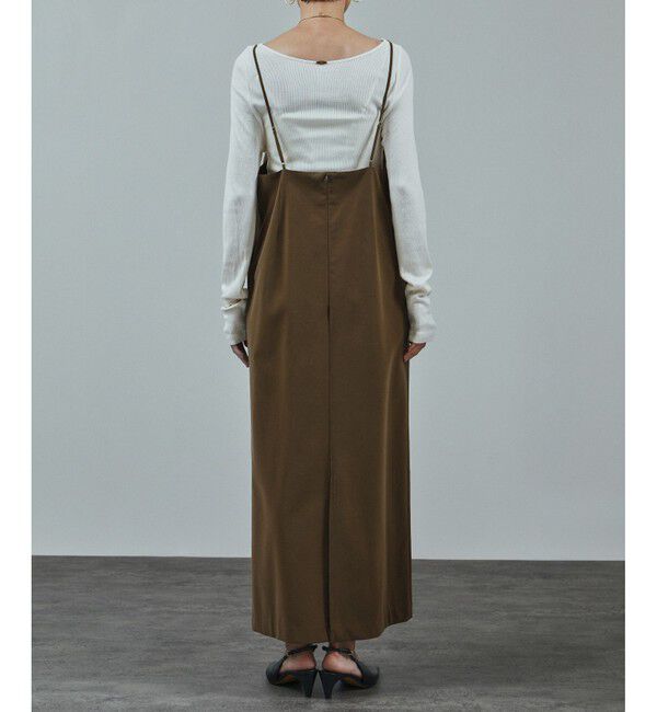 SALON adam et rope'「パールレザーライクキャミワンピース」|ワンピース|