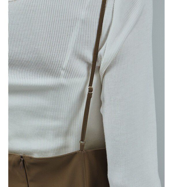 SALON adam et rope'「パールレザーライクキャミワンピース」|ワンピース|