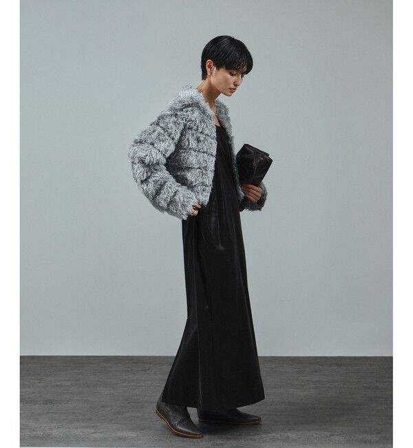 SALON adam et rope'「パールレザーライクキャミワンピース」|ワンピース|