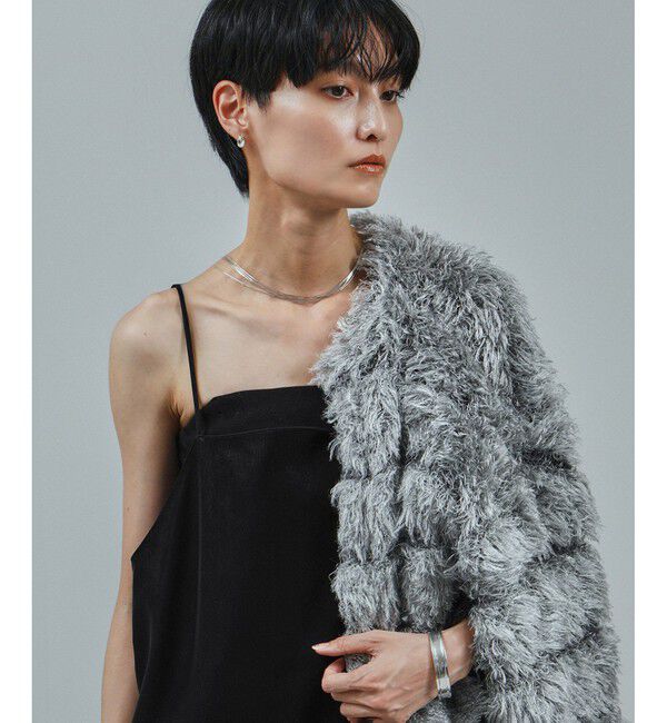 SALON adam et rope'「パールレザーライクキャミワンピース」|ワンピース|